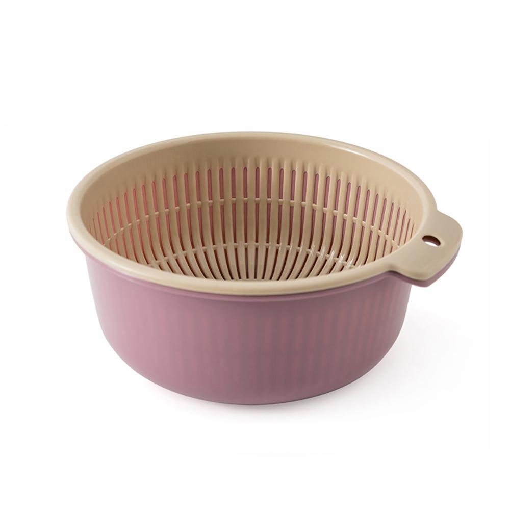 Кухонный поднос для фруктов, съемный двухслойный таз для фруктов и овощей, сливная корзина, креативная бытовая корзина для мытья посуды, кухонный инструмент