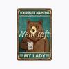 [ WellCraft ] 20*30cm You Are My Sunshine Cat Metal Poster Tin sign Vintage Wall Plaque Decor WX-62-1