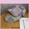 Patchwork Grid Retro Baseball Cap Sunshade Casual Outdoor Girl Supplies Travel