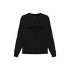 Fear of God Essentials SS22 Свободный свитшот с круглым вырезом Топы унисекс Черный FOG-SS22-988