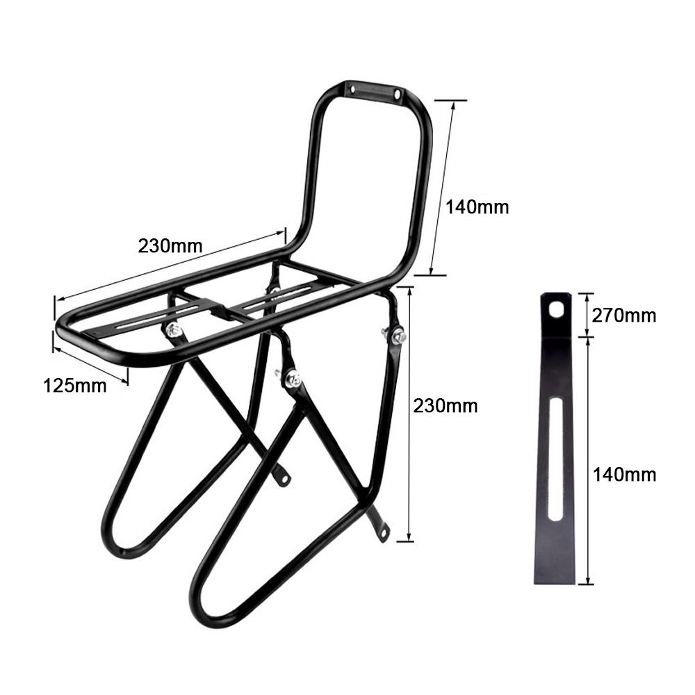Передняя стойка для велосипеда MTB, стальная стойка для перевозки велосипеда, стойка для багажника, выдерживает нагрузку до 15 кг/33 фунта