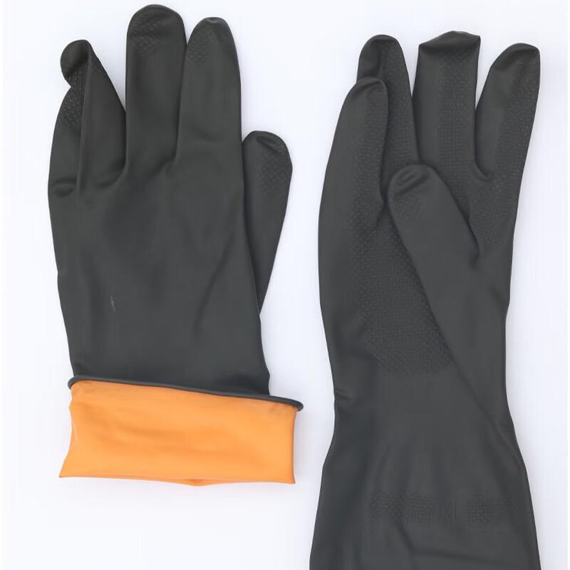 Black Latex Household and Work Gloves