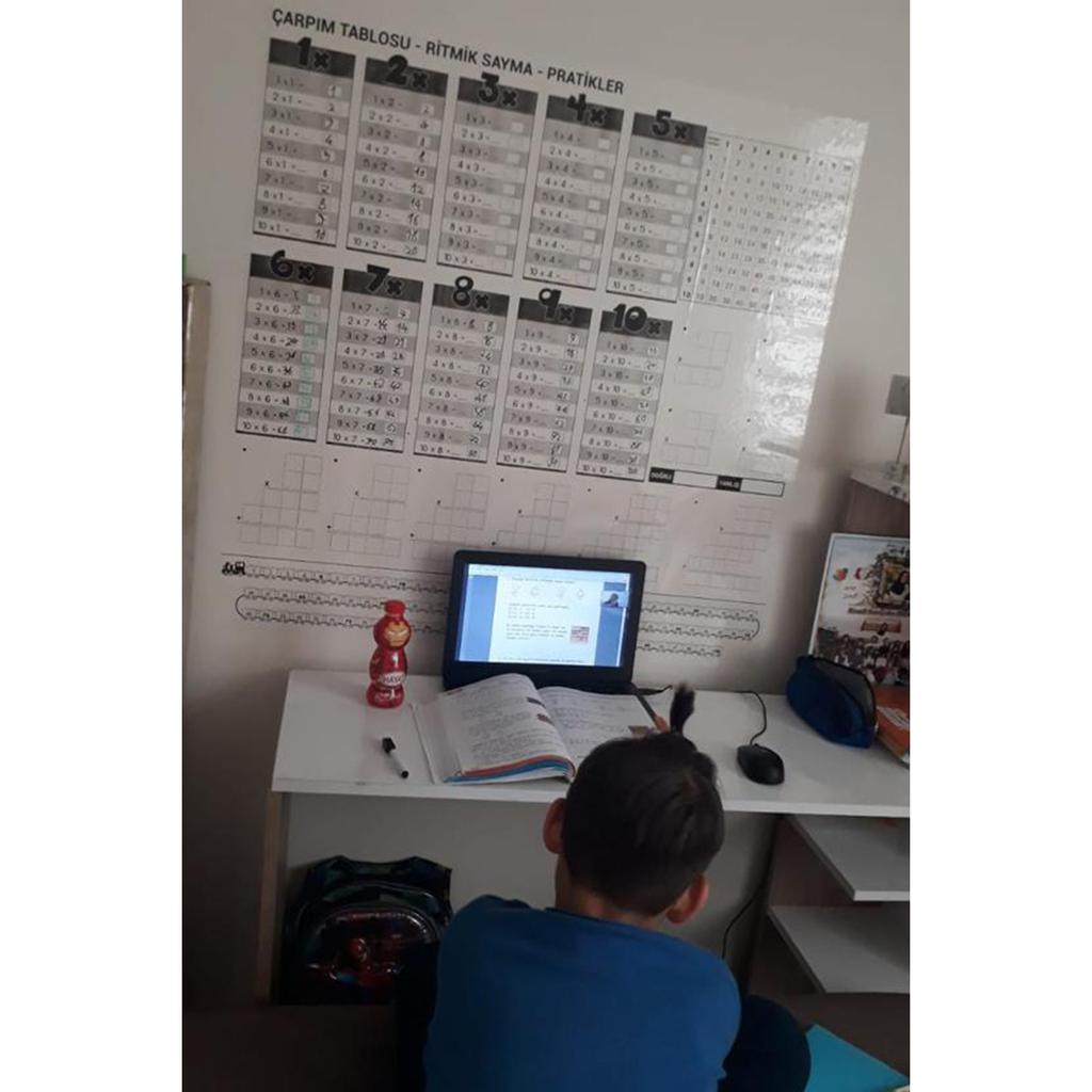 Educational Practical Multiplication Table Transparent Smart Paper Board 100x100 Cm Blackboard + Pen