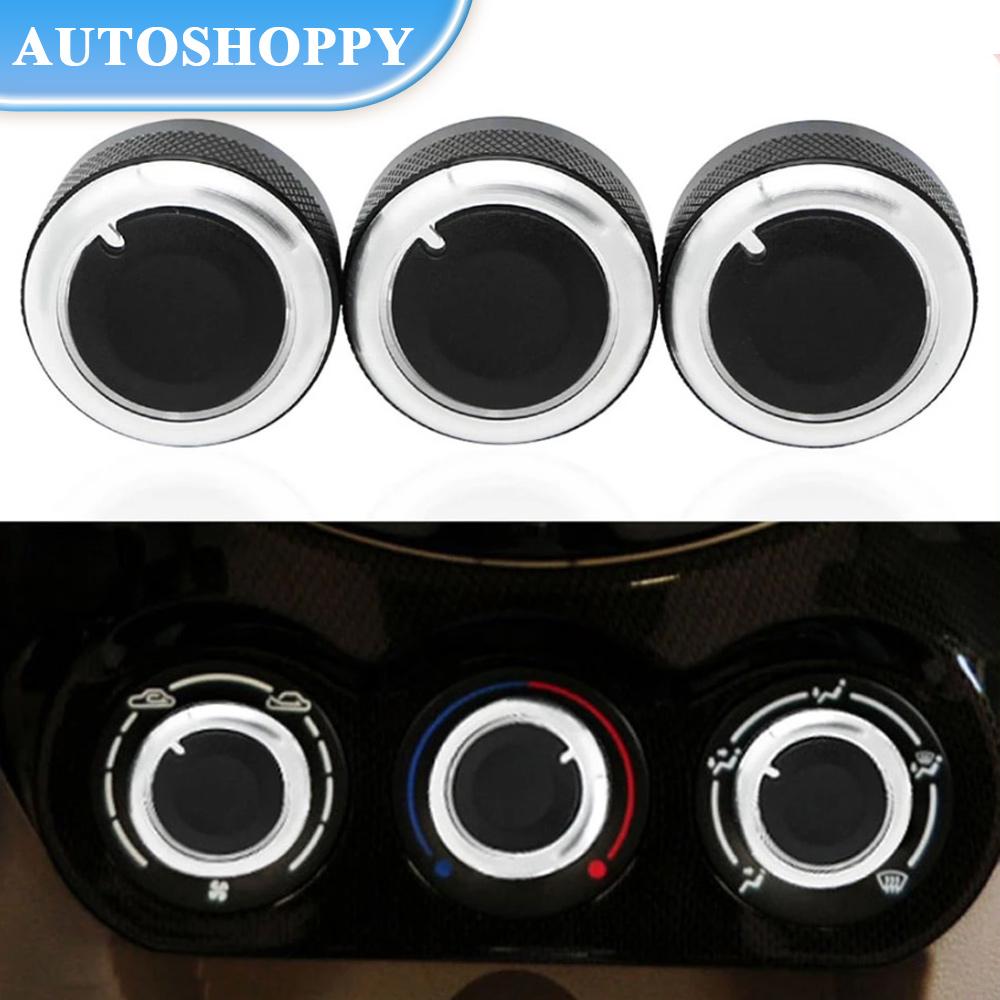 3 шт./компл., автомобильная ручка кондиционера из алюминиевого сплава, ручка переменного тока для Geely Panda 2009-2017, ручка переключателя контроля тепла, аксессуары