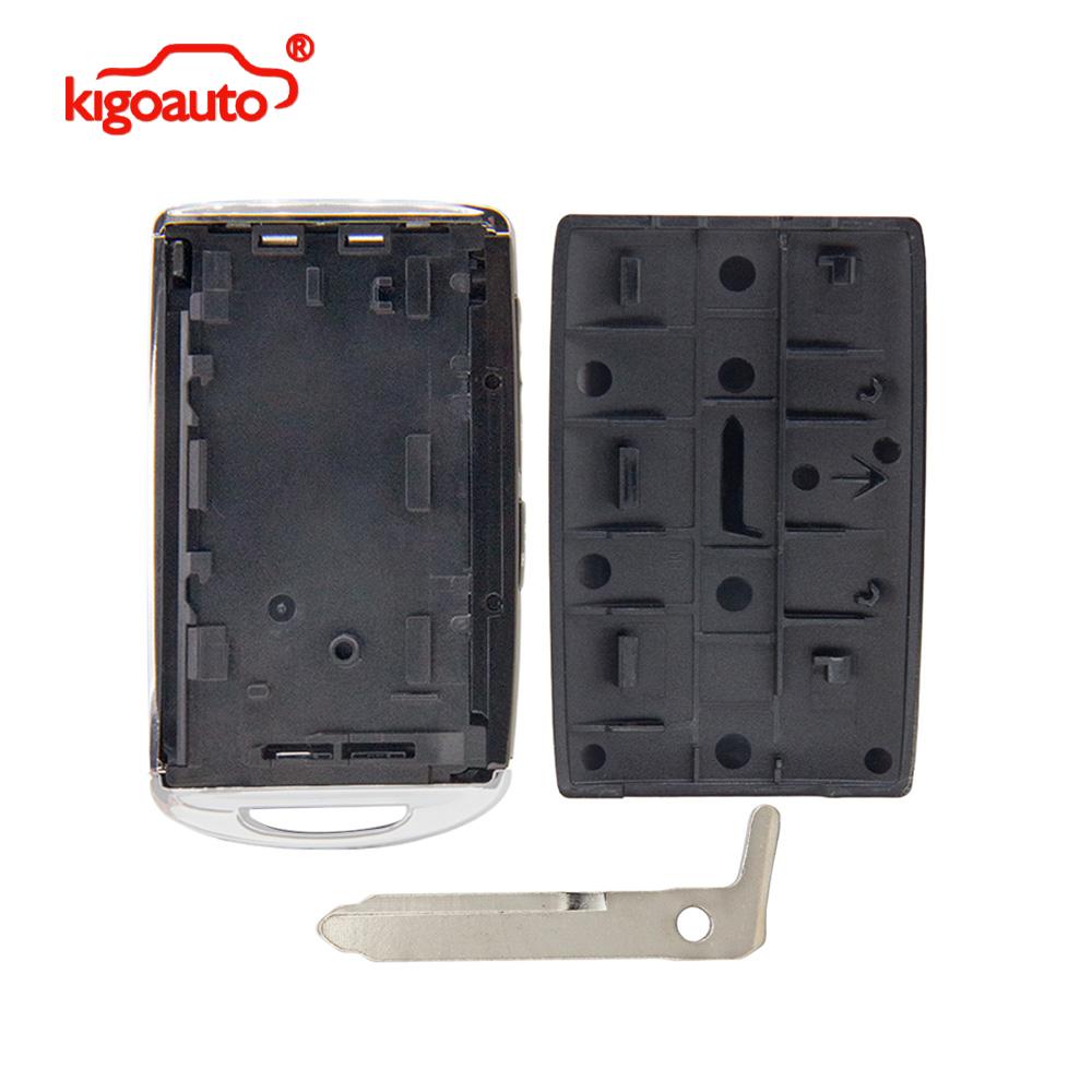 Kigoauto Умный чехол для ключа 3/4 кнопки для Mazda 3 6 MX-5 CX-3 CX-5 CX-9 CX-30 2019-2022 FCC WAZSKE11D01 WAZSKE13D03