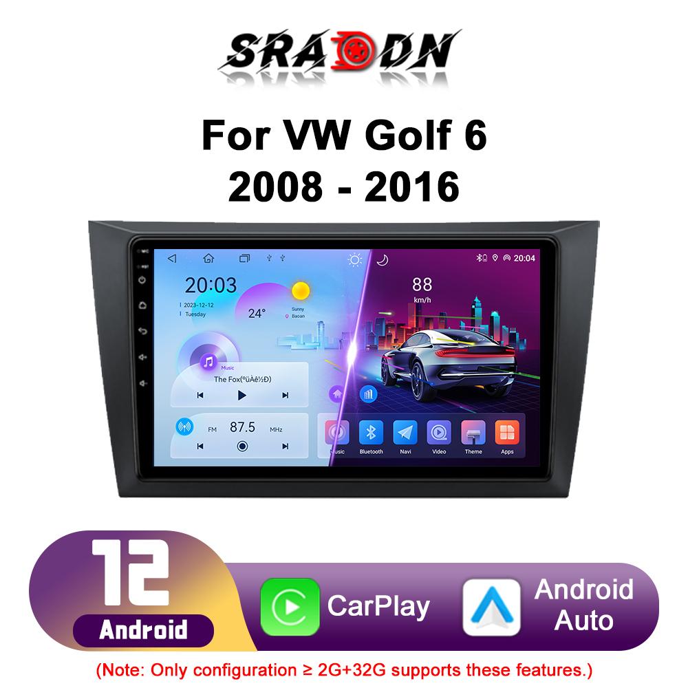 Car Radio For Volkswagen VW Golf 6 VI MK6 2008–2012 Android Multimedia Video Player Navigation GPS Carplay Touch Screen Auto Stereo Intelligent System