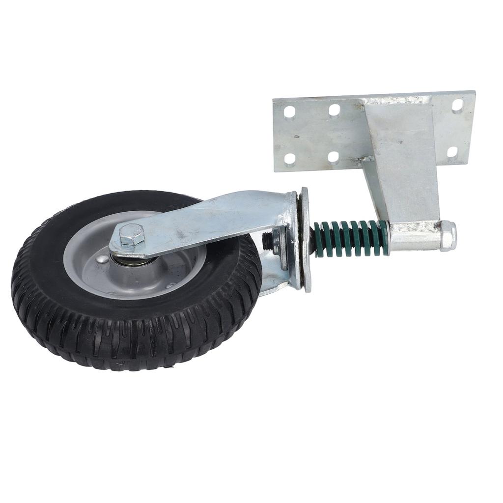 Колесо Gate Wheel 8 дюймов Грузоподъемность 600 фунтов Высокоуглеродистая сталь и резина Колесо Gate Wheel Caster Серый
