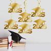 Graduation Decorations Vibrant Color Easy To Hang Multipurpose Graduation Hanging Swirl Congrats Grad Pendants