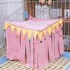 Укрытие Палатка для морской свинки Домашнее животное Кисточка Полоска Хомяк Спрятаться Угол Гнездо Аксессуары для клетки
