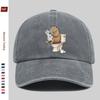 pc Capybara Toilet Illustration Baseball Cap with Reading Newspaper Print Cute Animal Design Comfortable Lightweight Trucker