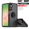 Матовые чехлы для телефона для Samsung Galaxy A56 A36 A26 A16 Чехол с магнитным кольцом-держателем для Samsung S25 S22 S21 Ultra Plus S24 FE Крышка