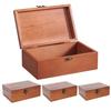 Коробка для хранения ручной работы S/M/L Винтажный цвет дерева Деревянная