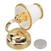 Dollhouse Miniature Wall Lamp Metal Mini Warm LED Dollhouse Wall Sconce Wall Light for 1/12