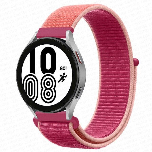 Band For Samsung Galaxy Watch 4 3 Classic 5 Pro Active 2/Gear S3 Nylon Loop Correa Bracelet Huawei Watch GT 2 3 Strap 22mm 20mm