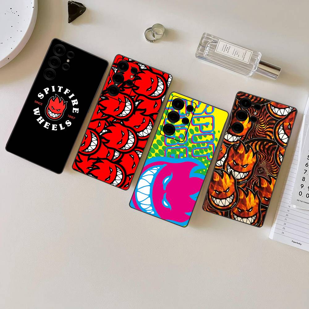 Модный Чехол для Телефона Скейтборд S-Spitfire Для Samsung S 24 Fe 25 Ultra Plus 20 Lite 21 30 22 23 24 22 Ultra 5G Fundas