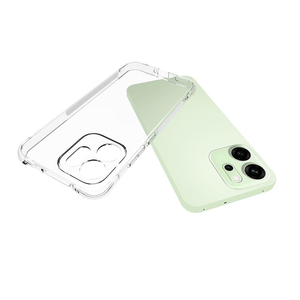 For Oppo Reno14 F 5G TPU Case WANLONFENG WL2 Series 2.0mm Phone Cover with 2Pcs Tempered Glass Films