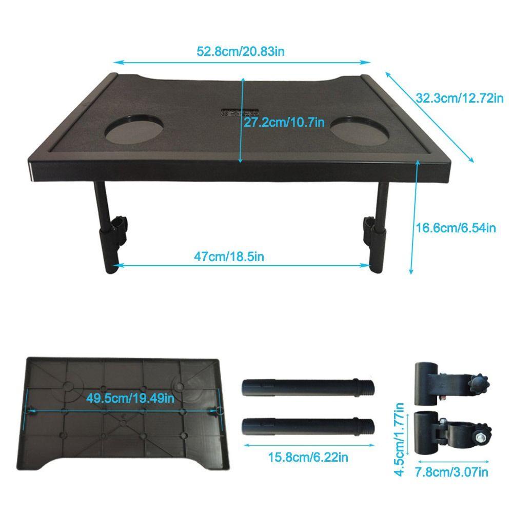 Легкий столик для инвалидной коляски, съемный, простой в установке, обеденный стол для инвалидной коляски, водонепроницаемый, подставка для ног для инвалидной коляски
