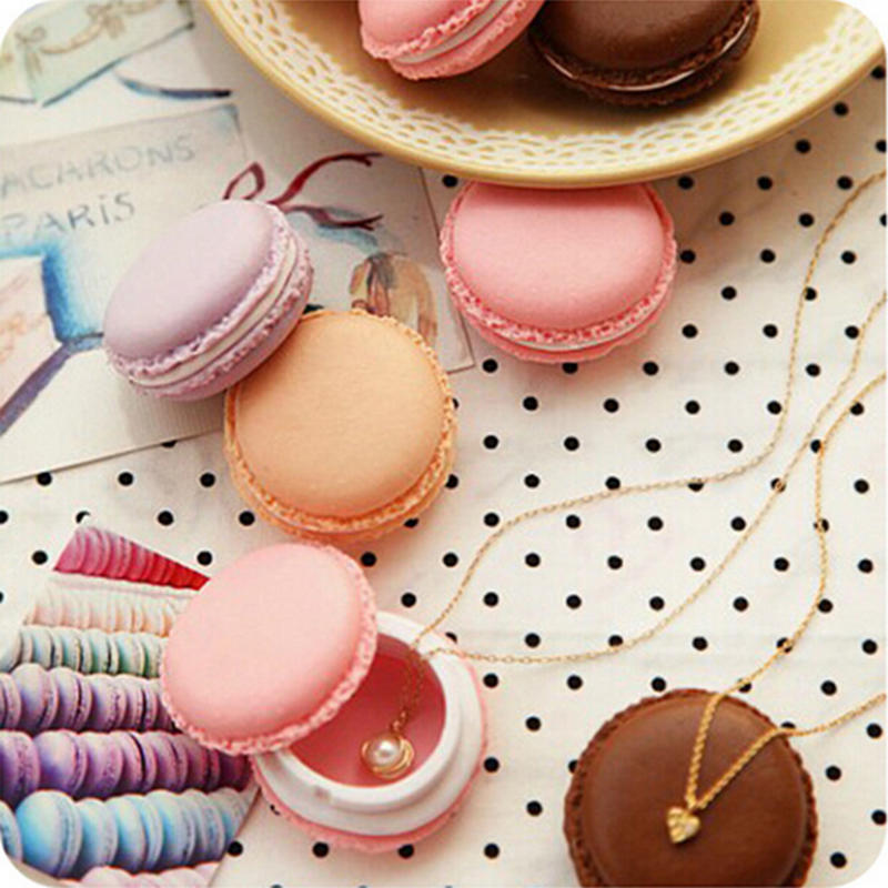 Милый конфетный цвет Macaron Мини-шкатулка для хранения ювелирных изделий Чехол для таблеток Подарок на день рождения