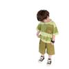 Stylish Boys Summer Short Sleeve Set 2024 Trendy Casual Lightweight Cotton Outfit