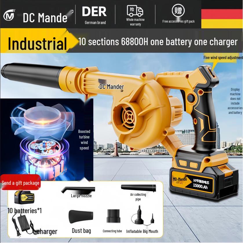 Аккумуляторный литий-ионный воздуходув и пылесос высокой мощности с бесплатной доставкой