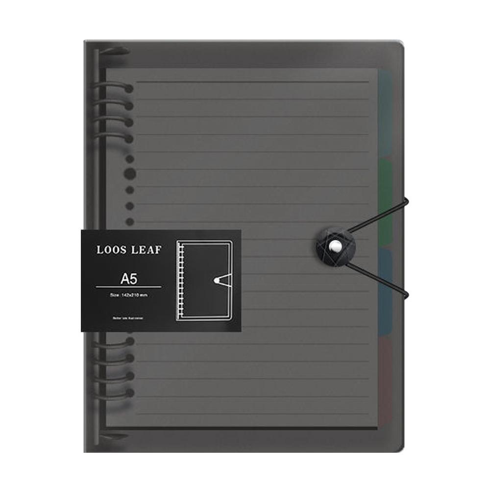 A5 B5 A4 Notebook Shell Transparent Note Book Binder Cover  for Office Stationery School Supplies