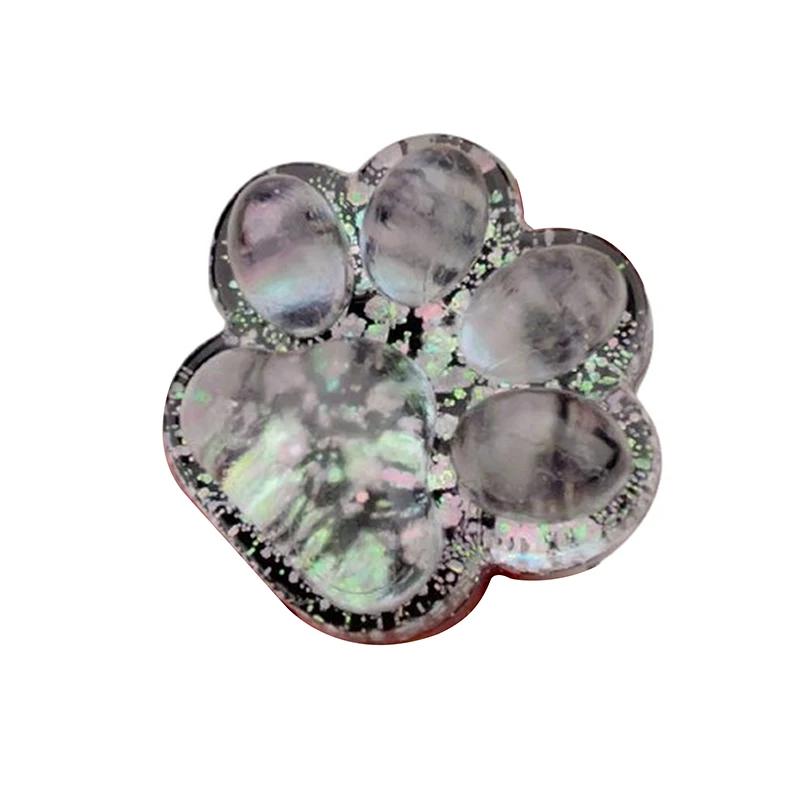 Cute Sequin Cat Claw Squishy Fidget Toy Slow Rebound Stress Relief Toy Pinch Decompression Cat Paw Soft Squeeze Toy