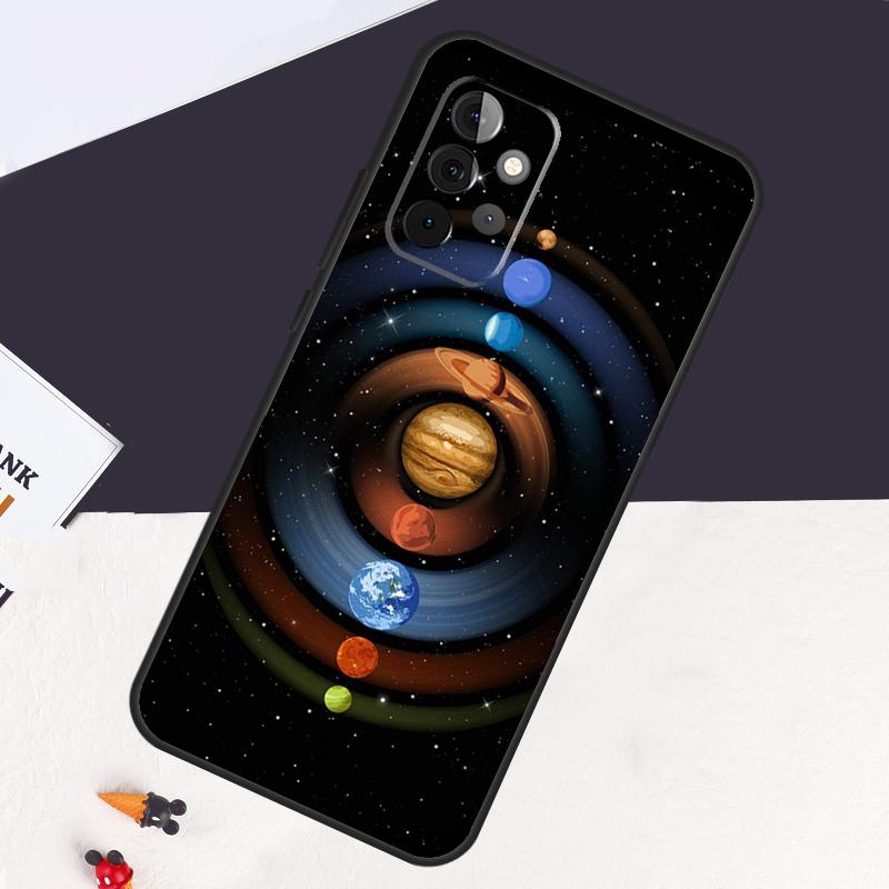 Space Solar System Planets Universe Case For Samsung Galaxy A13 A35 A15 A55 A53 A33 A36 A56 A26 A16 A22 A32 A52 A54 A34 A05 A06