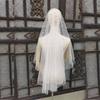 Bride Main Wedding Dress Senior Sense Wedding Luxury Heavy Star Shining Pearl Diamond Wedding White Veil with Hair Comb