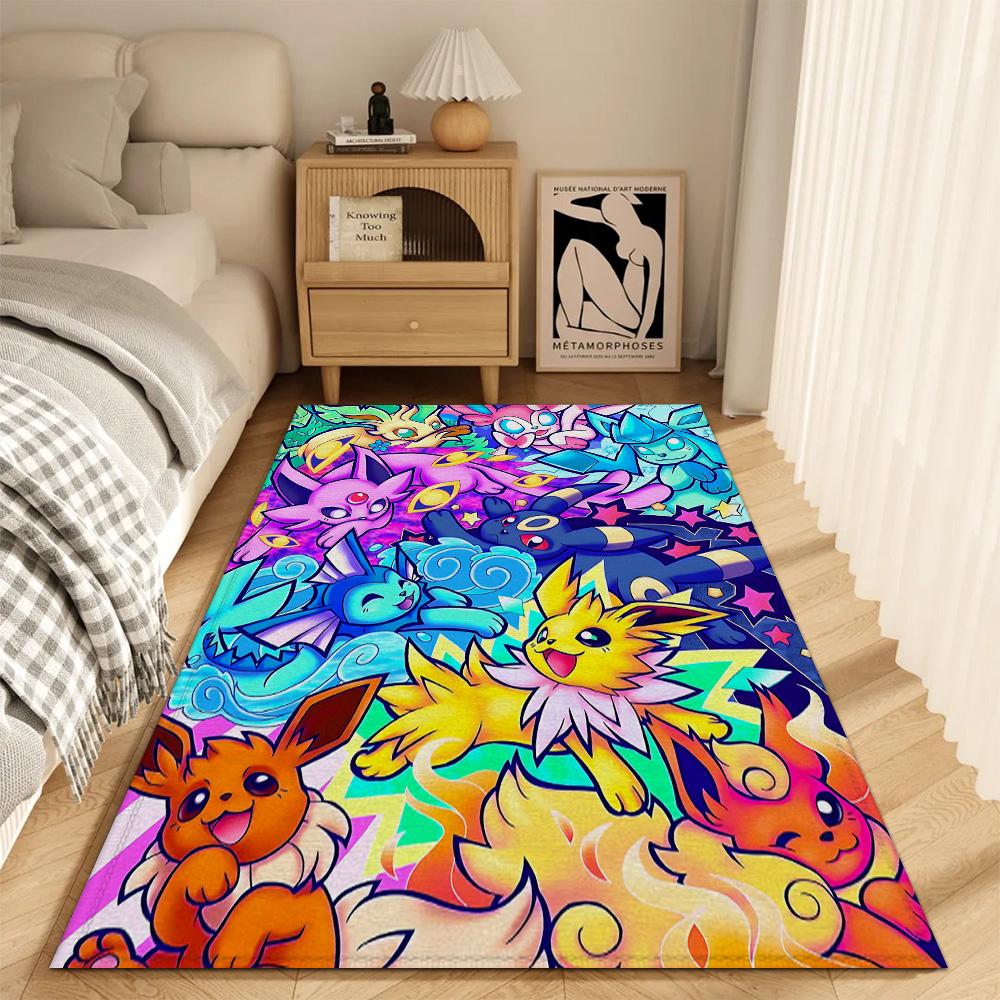 Fashion Entrance Mat Living Room Rugs Decoration P-Pokemon Balcony Super Absorbent Bathroom Rug Bedrooom Carpet for Kitchen Door