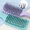 Anti-Static Curly Hair Comb with Massage Nodes - Gentle Detangling & Scalp Massage for Long Hair, Ergonomic Handle, 6 Colors - Home Use & Travel