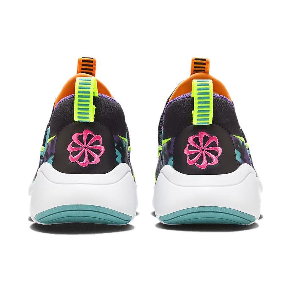 Nike Flex Plus 2 Next Nature SE GS Black Nebula Blue Детские кроссовки Dream-Purple Fluorescent-Yellow FB2354-001