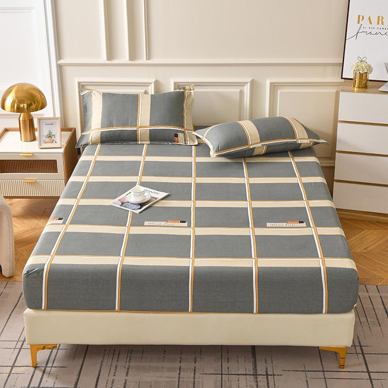 Red Flower Printed Bed Sheet Sets Queen/King Size Sabanas Cama Matrimonial Reactive Printed Fitted Bedsheets for Double Bed