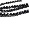 4-14 мм/28-92 шт. натуральный черный агат круглые бусины для изготовления ювелирных изделий DIY браслет ожерелье