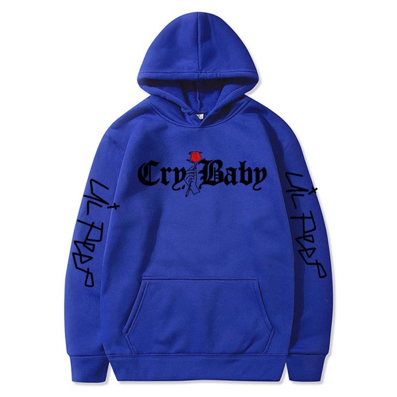 Мужские толстовки 2021 Lil.Peep Rose Cry Baby Hoodie