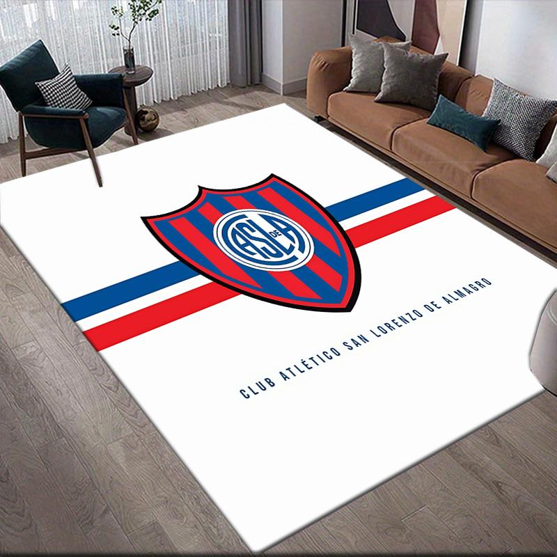 San Lorenzo de Almagro2 Flannel Pattern Square Carpet,Area Rug,Carpet Rug for Living Room Bedroom Sofa Playroom Decor,Non-slip Floor Mat