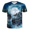 Футболки с 3D принтом волка для мужчин и женщин, летние индивидуальные крутые футболки с графическим принтом, футболка унисекс с коротким рукавом, большие размеры