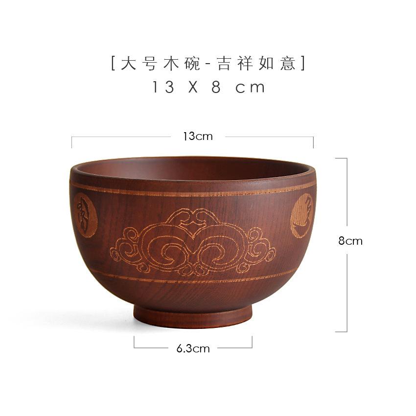 Японская миска из цельного дерева с креативным дизайном, в стиле ююбы, отлично подходит для наслаждения лапшой рамен и блюдами из риса