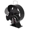 6 Blades Fireplace Fan Thermoelectric Module Wood Stove Fan Heat Powered Wood Burning Air