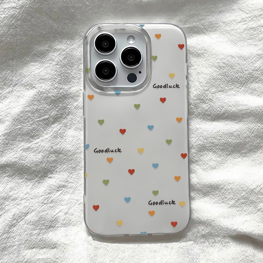 Painted Phone Case for iPhone 12 13 15 16 iPhone 16 12 13 14 15 Pro 14 15 16 Pro Max Coverage Shockproof Anti-Fingerprint Fresh Style Protective Case