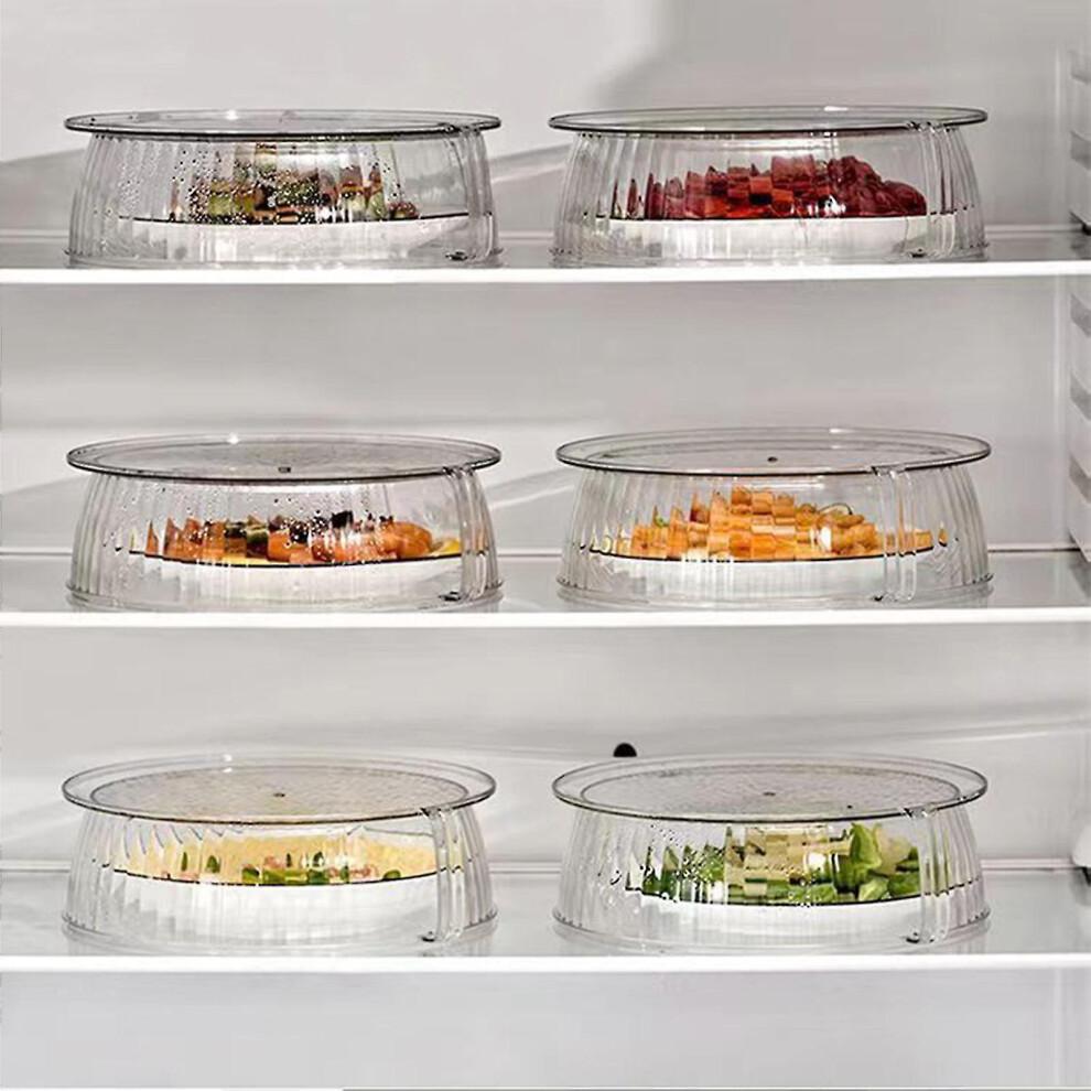 Tall Microwave Glass Plate Cover with Handle - Clear Splatter Guard for Pasta & Leftovers