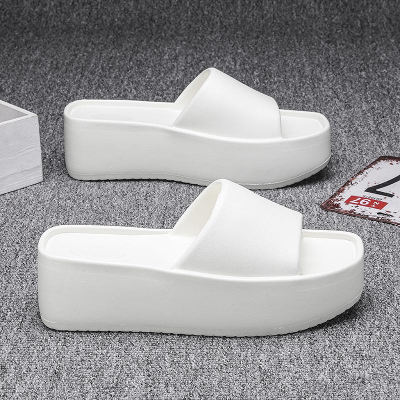 Женские пляжные шлепанцы EVA Толстая подошва 6 см Мягкие Удобные Противоскользящие Устойчивые к запаху Домашняя обувь Уличные сандалии EVA Облако