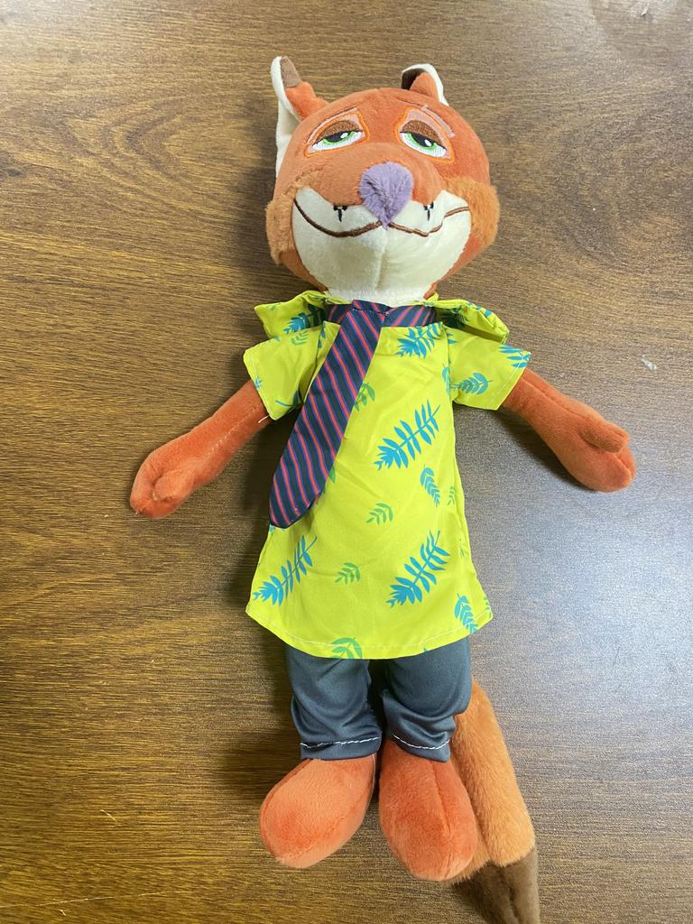 @-Cartoon Anime Movie Zootopia Plush Toy Fox Nick Wilde Rabbit Judy Hopps Doll Soft Stuffed Animals Toys Kids Xmas Gifts