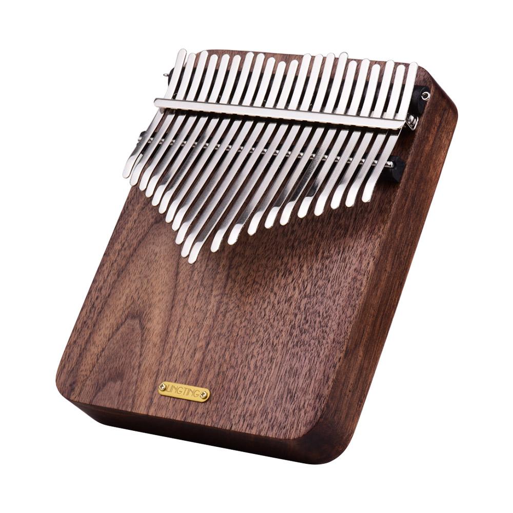LINGTING K21W 21 клавиша Деревянное пианино для большого пальца Mbira Sanza Тональность F с сумкой для хранения Чехол Книга музыки Наклейки Настройка