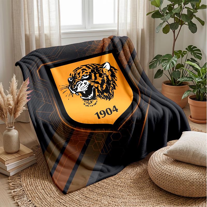 Hull FC Flannel Fleece Blanket Cozy Warm Throw Blanket For Couch Bed Travel All Season Use