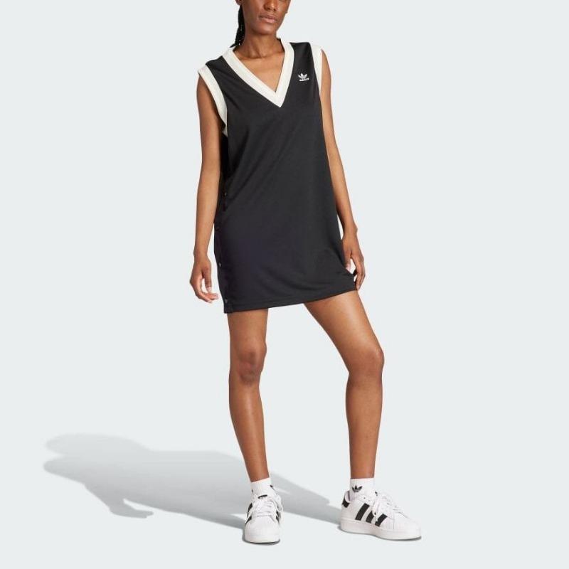 adidas Originals Women's Neutral Court Adibreak Dress Black Female IS5262