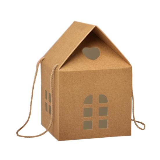 Рождественская Страна Чудес Коттедж Подарочная Коробка Многоразовая Праздничная Упаковка в Тему Домика Декоративная Памятная Коробка Зимнее Украшение для Дома