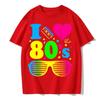 Футболки I Love The 80s для мужчин, забавные винтажные футболки на день рождения, лучший подарок, топы и футболки из чистого хлопка, повседневные