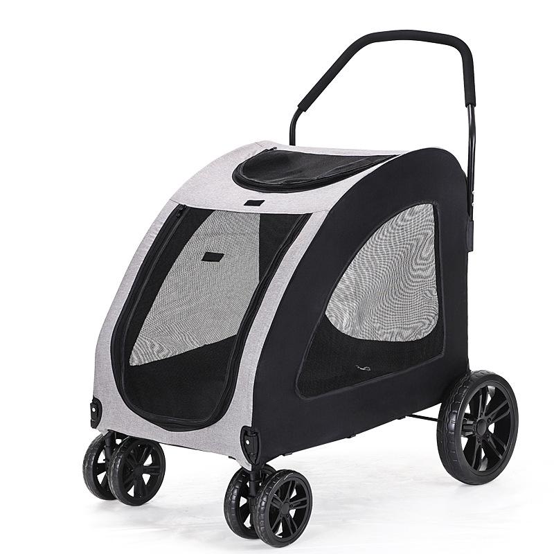 Lightweight, Foldable Pet Stroller for Medium & Large Dogs, Elderly Dogs, Cats, and Mobility Aid Users
