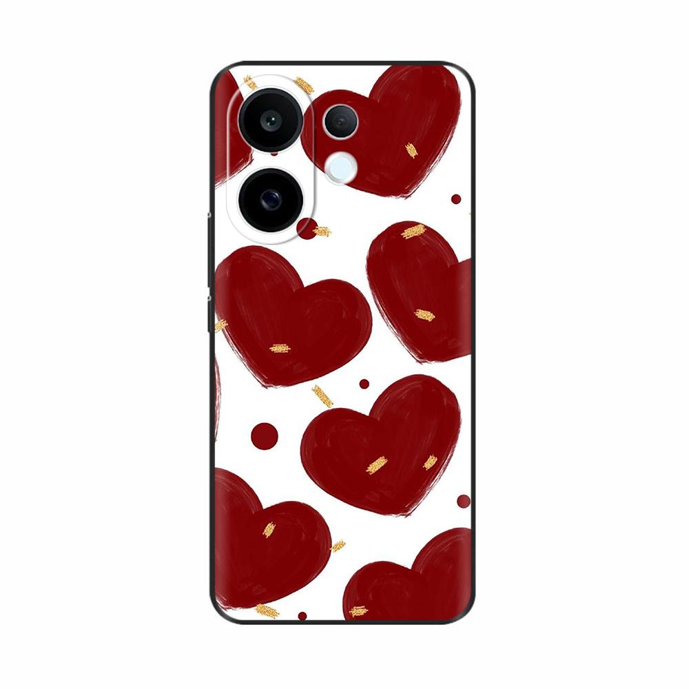 Silicone Cover For Vivo S30 VivoS30 Funda Cat Rose Flower Panda Cute Cartoon Painted Shockproof Shell Bumper Mobile Phone Case