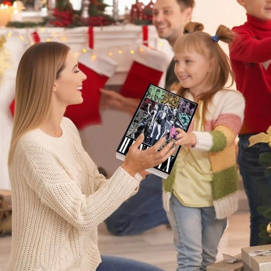 Календарь Адвента Охотника на демонов Мультяшные Аниме Фигурки Брелоки Набор 24 дня Календарь обратного отсчета до Рождества Коллекционный подарок для фанатов